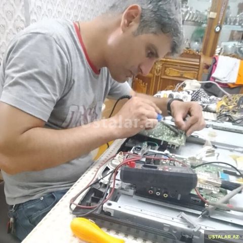 Hər növ televizorlarin ünvanda təmiri — Bakı