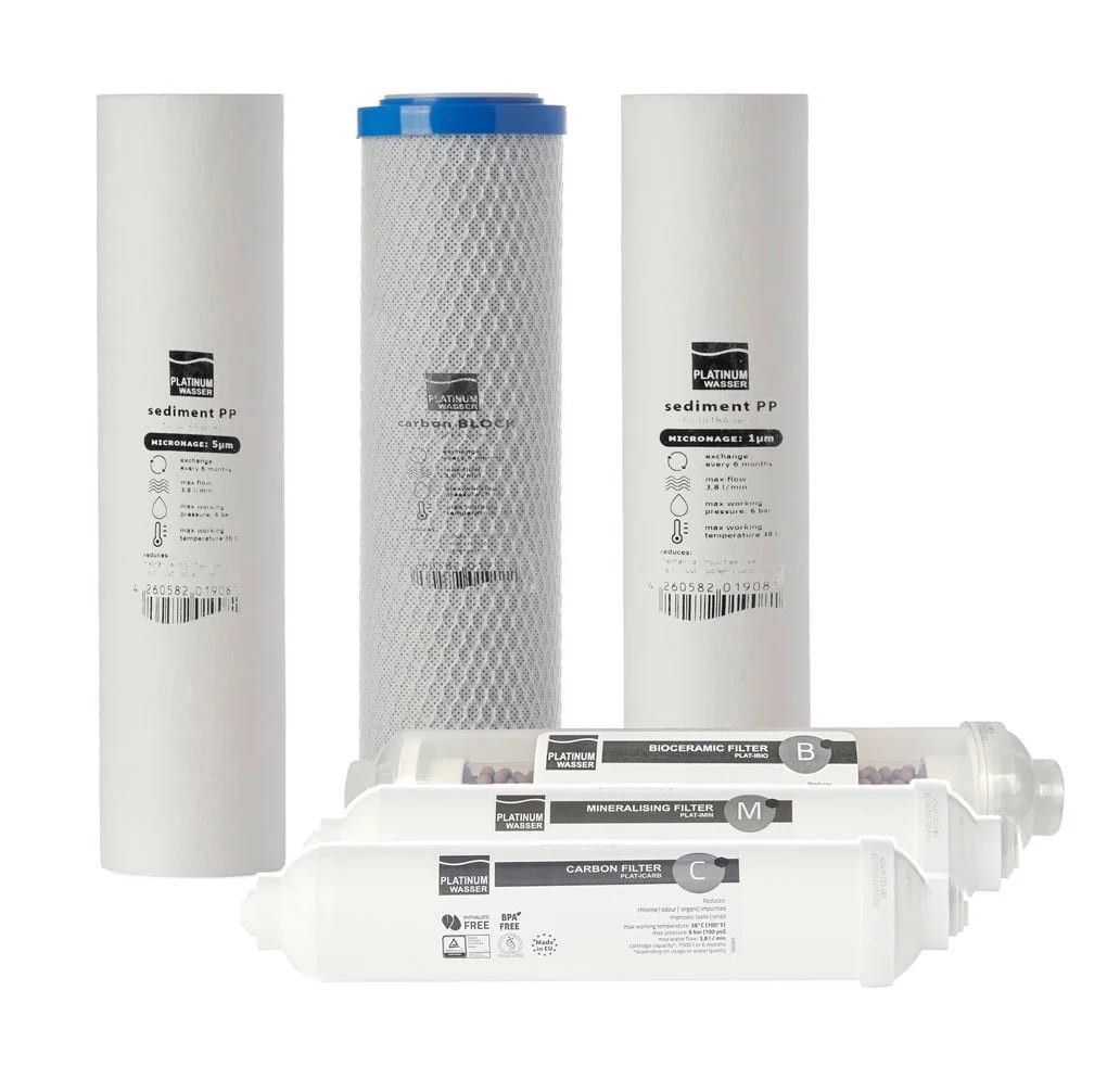 Kartric dəsti su filtrasiyası üçün Platinum Wasser Ultra Bio, 6 ədəd — Mallar, Bakı