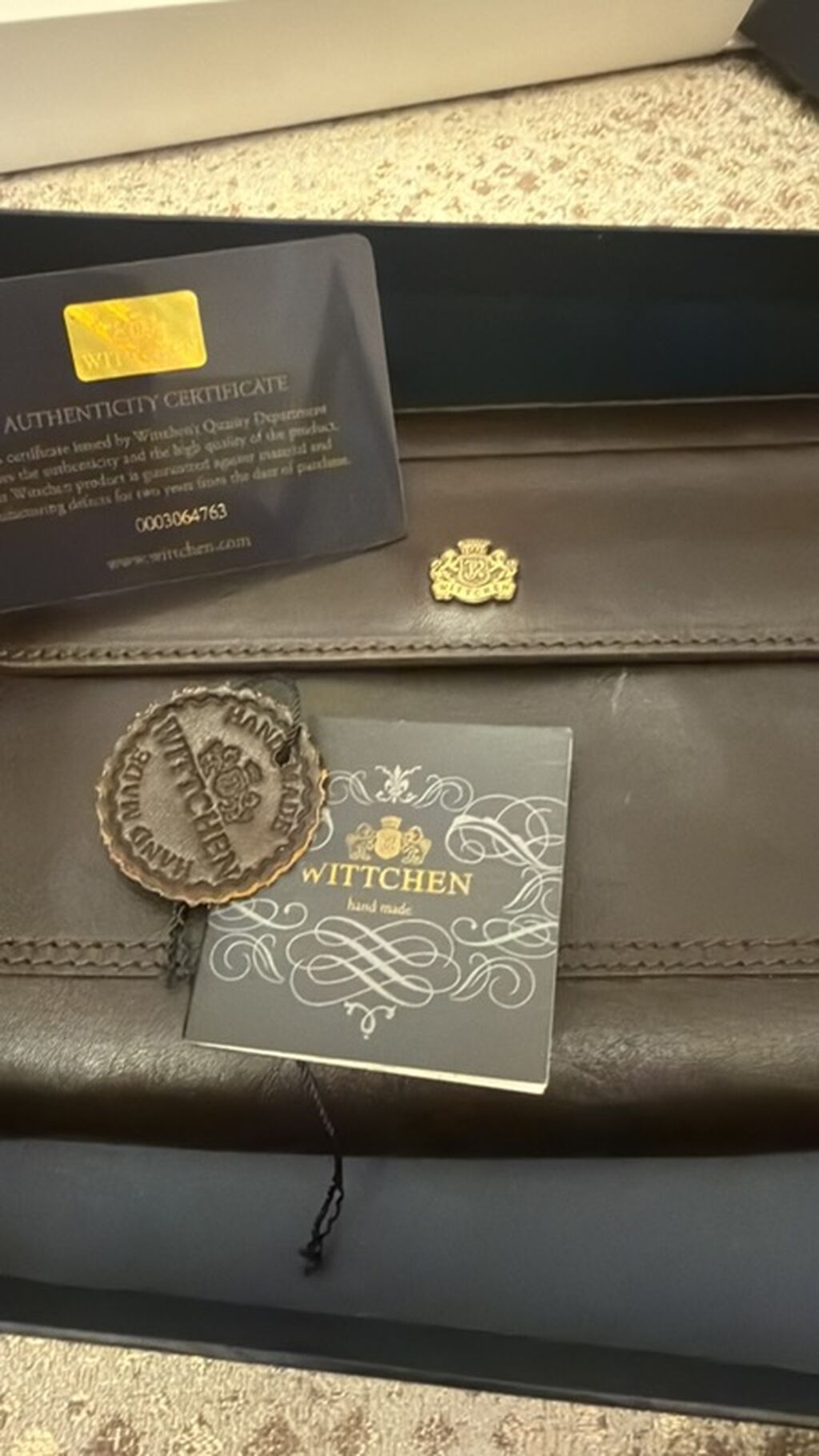 Wıttchen kişi əl portfeli – premium dəri aksesuar - Material: təbii — Çantalar, çamadanlar, cüzdanlar, Bakı (3)