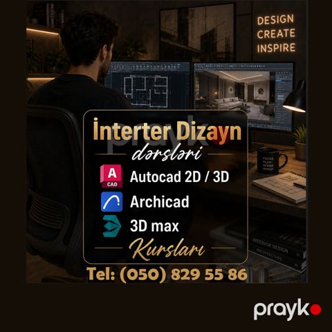 AutoCAD Archicad 3ds Max və V-Ray Dərsləri — Bakı
