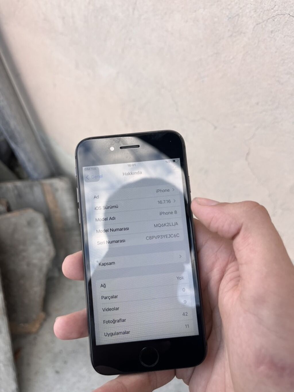 IPhone 8, 64 GB, Space Gray, Barmaq izi — Apple iPhone, Xaçmaz (6)