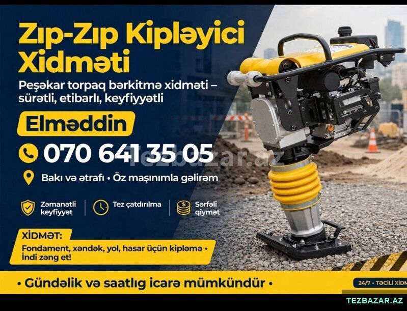 Torpaq kipləyici zıp zıp — Avto, Bakı (5)