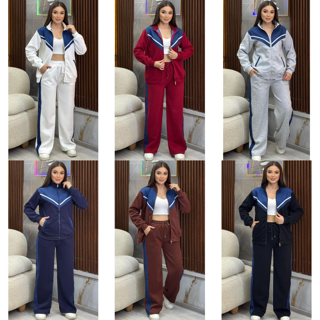 Qadın idman kostyumu 12355, qırmızı, İki iplik, One size — Mallar, Bakı (3)