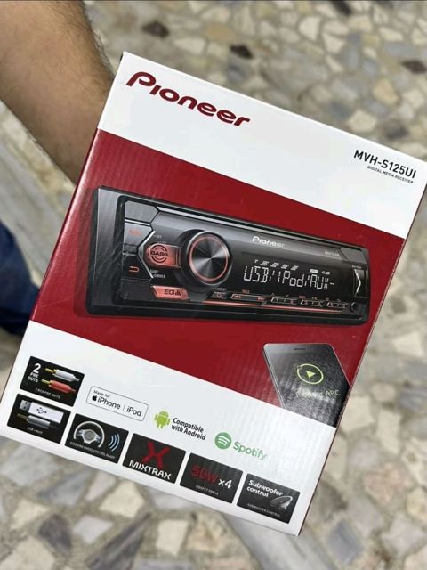 Pioneer MVH-S125UI rəqəmsal media qəbuledicisi - 1-DIN ön panel, LED — Fatmayı