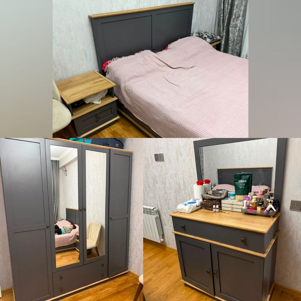 Türkiyə istehsalı yataq dəsti 850₼. Matrası var.Ünvan Yasamal — Mebel, Bakı