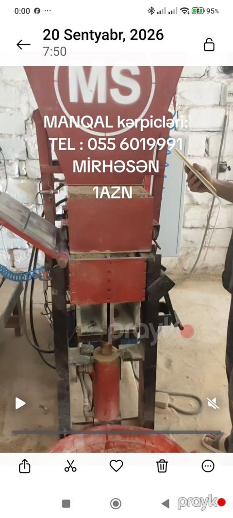 Məhsul: Manqal üçün odadavamlı kərpic və istehsal dəzgahı — Digah