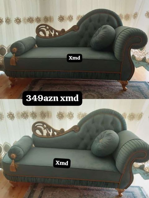 Klassik üslubda şezlong/kanape Rəng: tünd yaşıl (zümrüd tonları) — Bağ mebeli