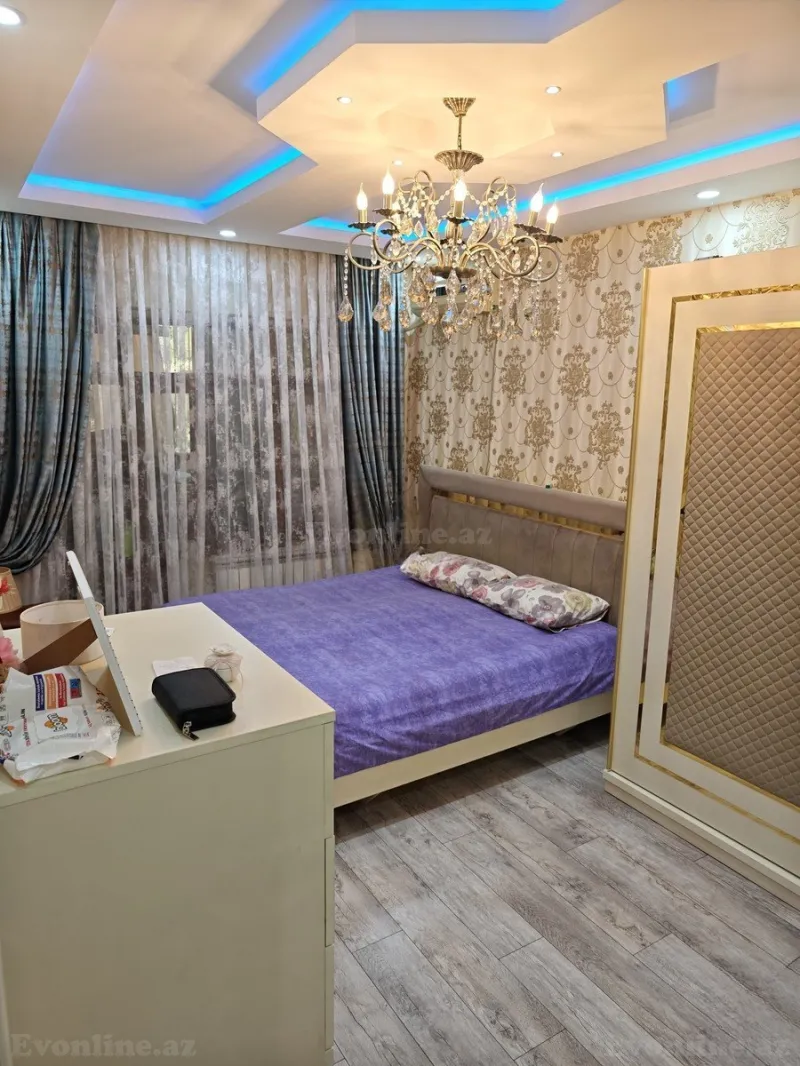 Satılır 4 otaqlı Mənzil Yeni tikili 100 m² Bakı, Xətai r., Həzi Aslanov m., Həzi Aslanov — Mənzil, Bakı (3)