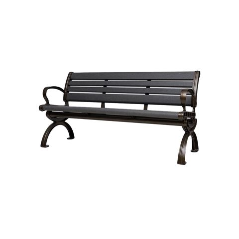 Bağ dekoru Foshan skamya, boz rəngli, 1500x600x780 mm - 28263 — Bakı