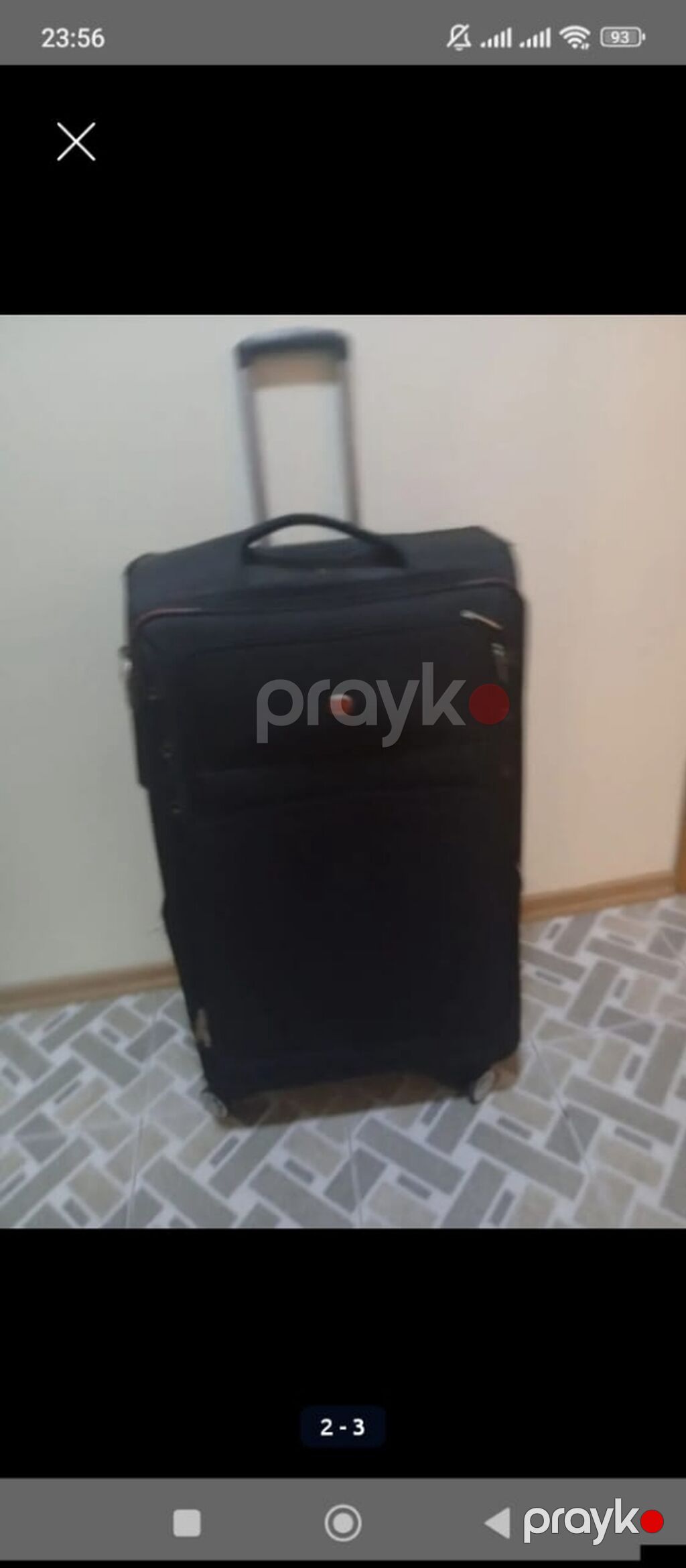 Böyük ölçülü səyahət çamadanı – qara rəng Xüsusiyyətlər: - Yumşaq — Çamadanlar, Bakı (2)