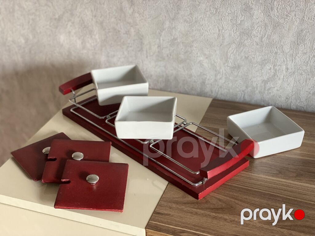 Üç bölməli server qabı – sos, zeytun, qəlyanaltı və ədviyyatlar üçün — Süfrə qabı, Digah (5)