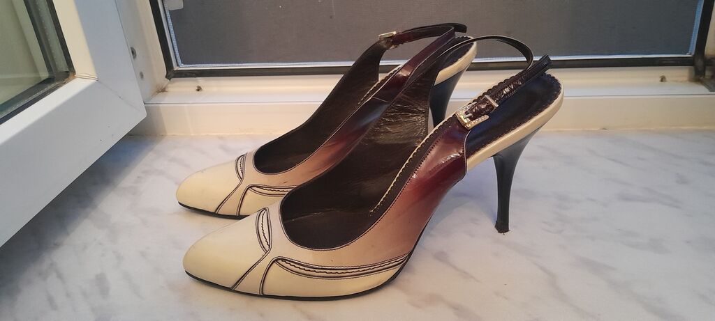 Qadın ayaqqabısı – açıq dabanlı, nazik kəmərli slingback model Temiz — Tufl, Digah (3)