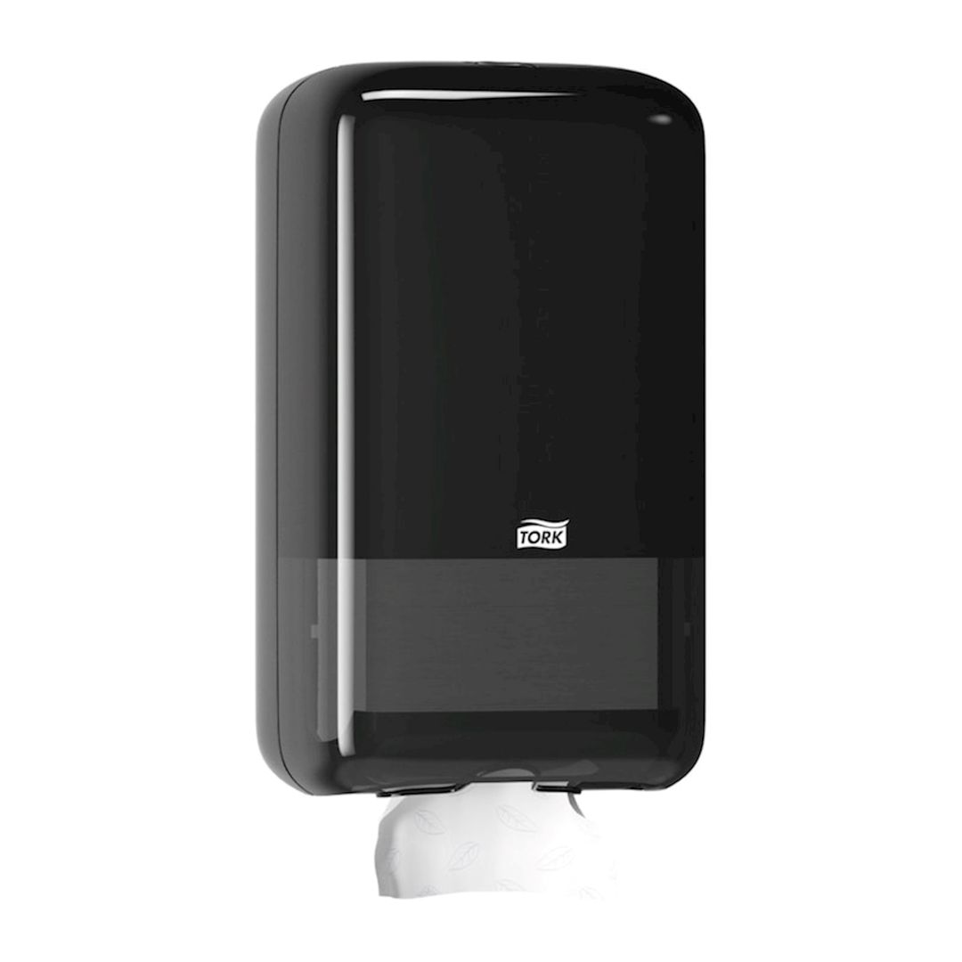 Kağız üçün dispenser Tork Folded Toilet Paper Dispenser, 27.1x12.8x15.9 sm, qara — Mallar, Bakı (2)