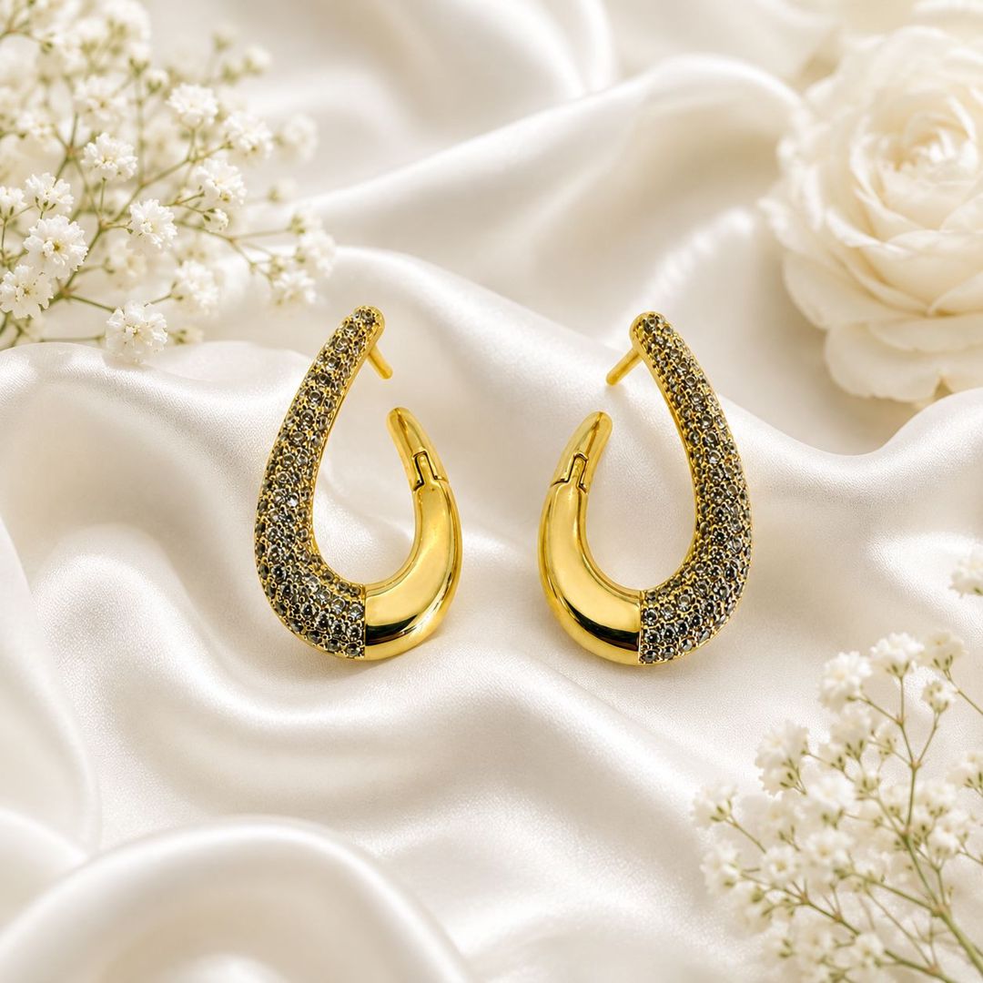 Sırğalar qadınlar üçün 3946, metal — Mallar, Bakı