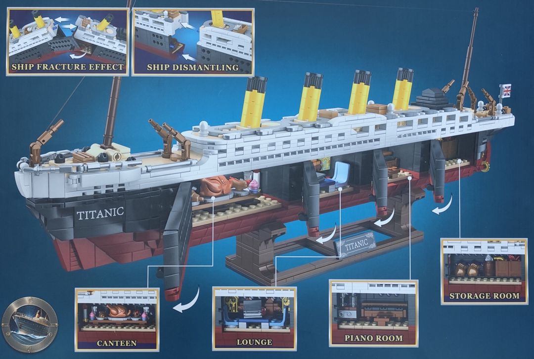 Konstruktor Titanic 2 in 1, 1607 əd, 8+ yaş — Mallar, Bakı (2)