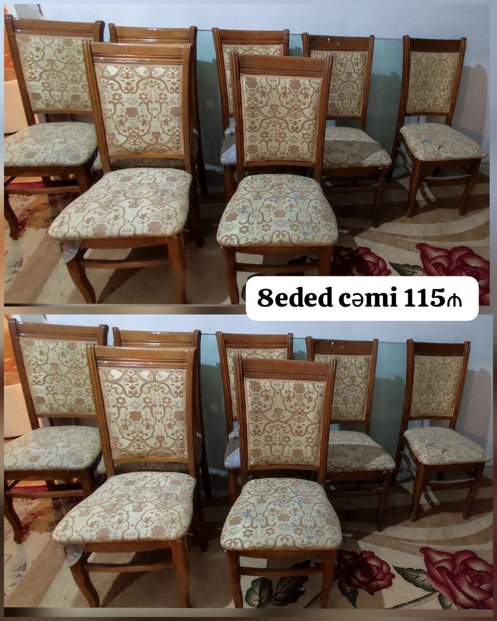 8eded oturacaq cəmi 115₼ satılır çokməsi falan yoxdur az işlənib bir — Stullar, Digah