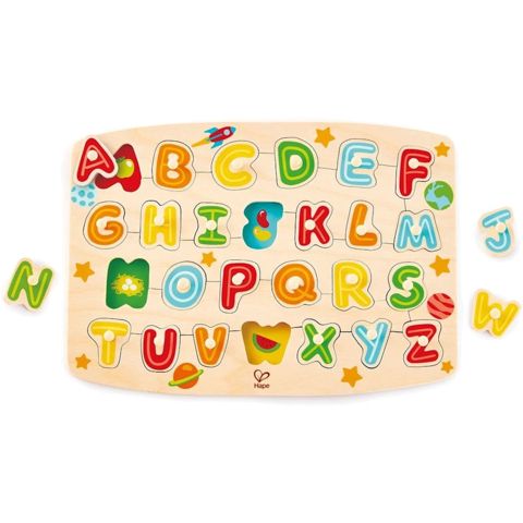 İnkişaf etdirən oyun Hape Alphabet Peg Puzzle, 3+ yaş — Bakı