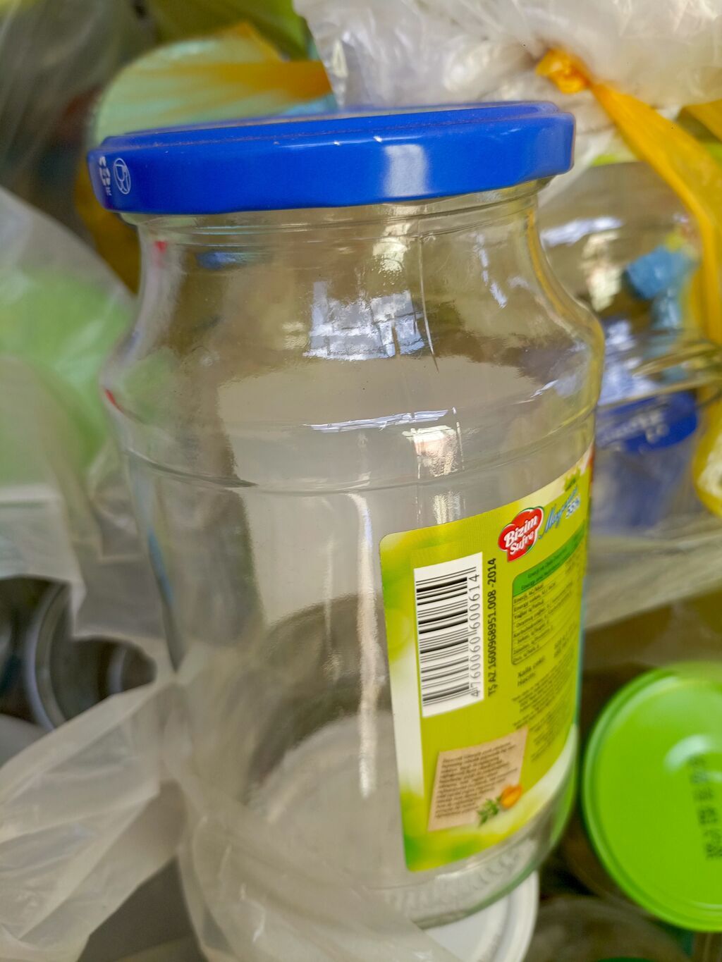 Şüşə bankalar dəsti 100 ədədi,bir ədədi 10qəpik - Material: qalın — Konservasiya malları, Bakı (6)