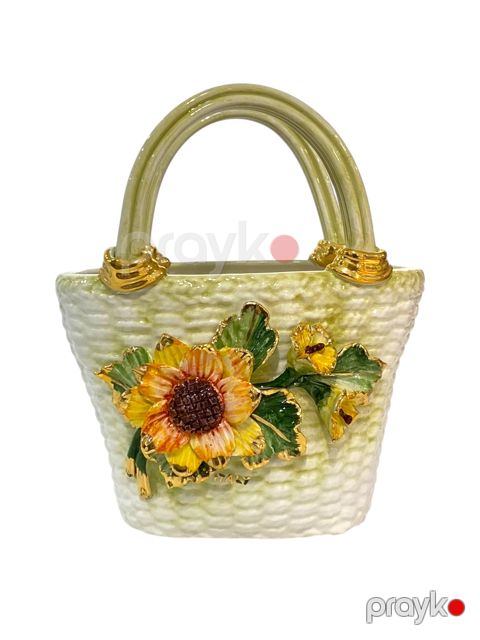 Güldan Orgia 5935, keramika, qızıl örtüklü 24K, 19×11×22 sm — Bakı