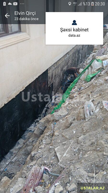 Tol işləri, Izolyasiya isleri — Dam və örtüklər, Bakı (3)