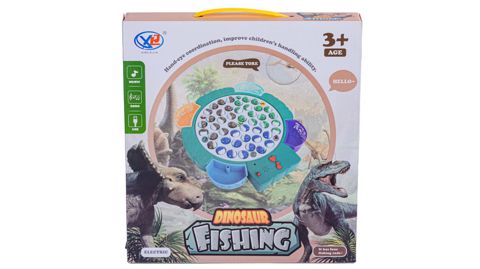 İnkişaf etdirən elektrik musiqili oyun Balıq ovu Dinosaur Fishing Game 889-5, 35x32 sm, 3+ yaş — Bakı