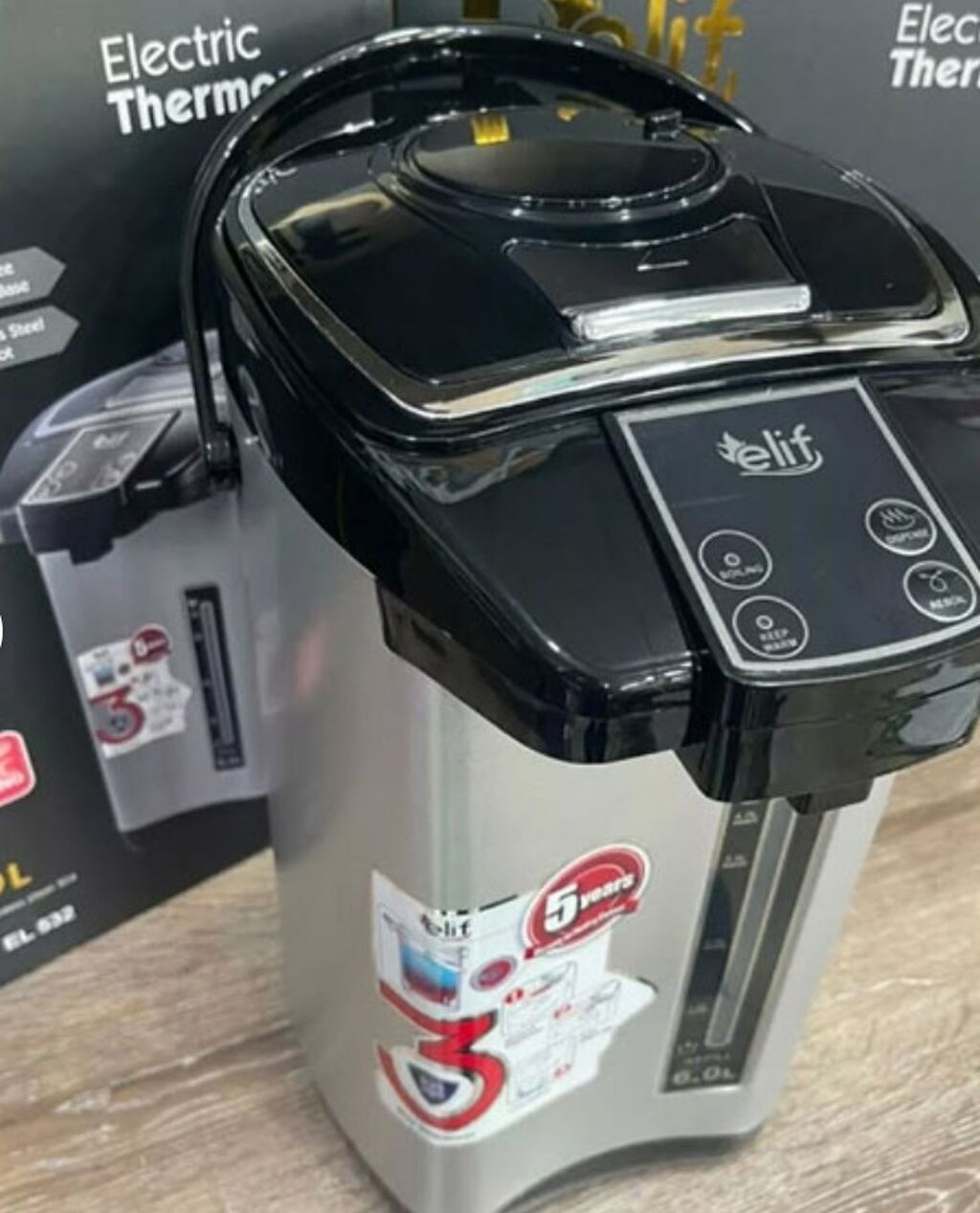 Elif Electric Thermopot – EL 532 - Həcm: 6 litr (gövdədə səviyyə — Elektrik çaydanları və termoslar, Bakı (2)