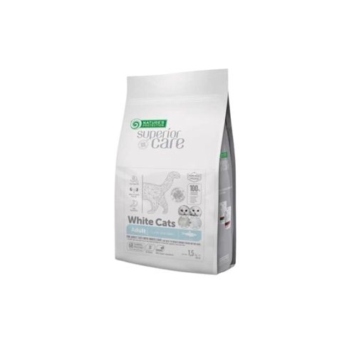 Quru yem Nature's Protection Superior Care White Cats böyük pişiklər üçün siyənək balığı ilə 1 kq — Bakı