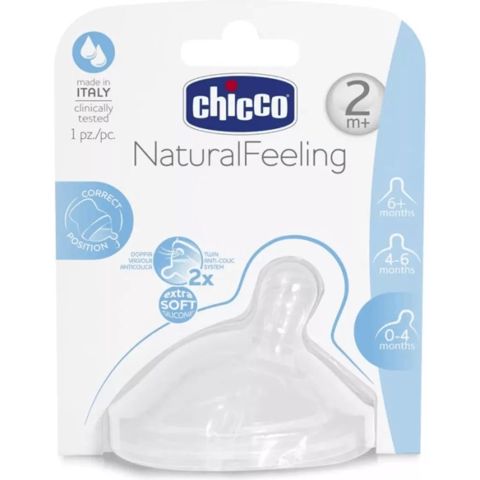 Qidalandırıcılar üçün əmzik Chicco Natural Feeling Step Up 00081023100000 — Bakı