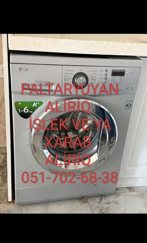 Paltaryuyan maşın LG, 6 kq, İşlənmiş, Avtomat, Qurutma var, Kredit yoxdur, Ünvandan götürmə, Pulsuz çatdırılma, Ödənişli çatdırılma — Bakı