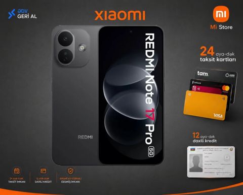 Xiaomi Redmi Note 17 Pro Black 256GB/8GB — Bakı