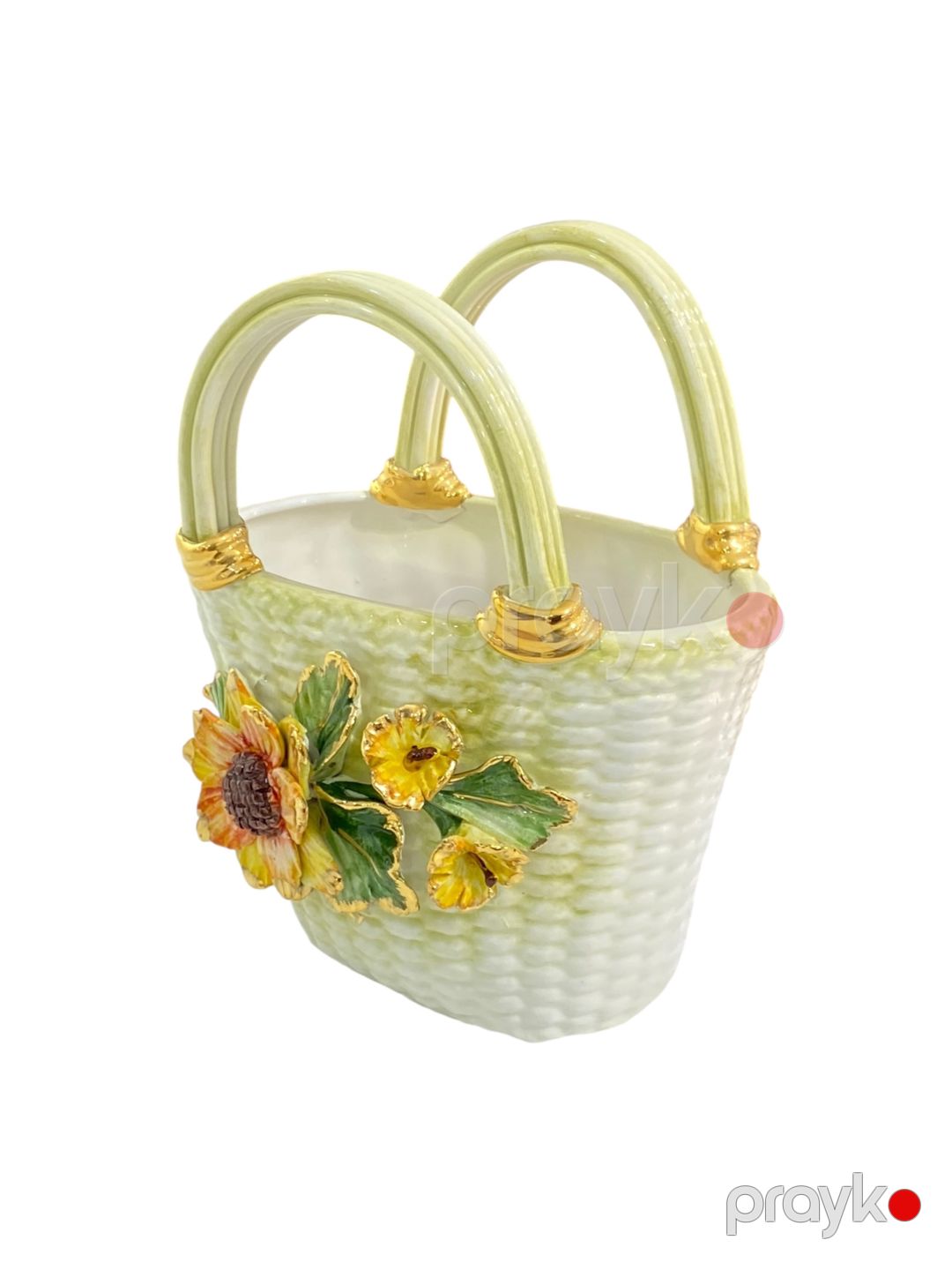 Güldan Orgia 5935, keramika, qızıl örtüklü 24K, 19×11×22 sm — Mallar, Bakı (2)
