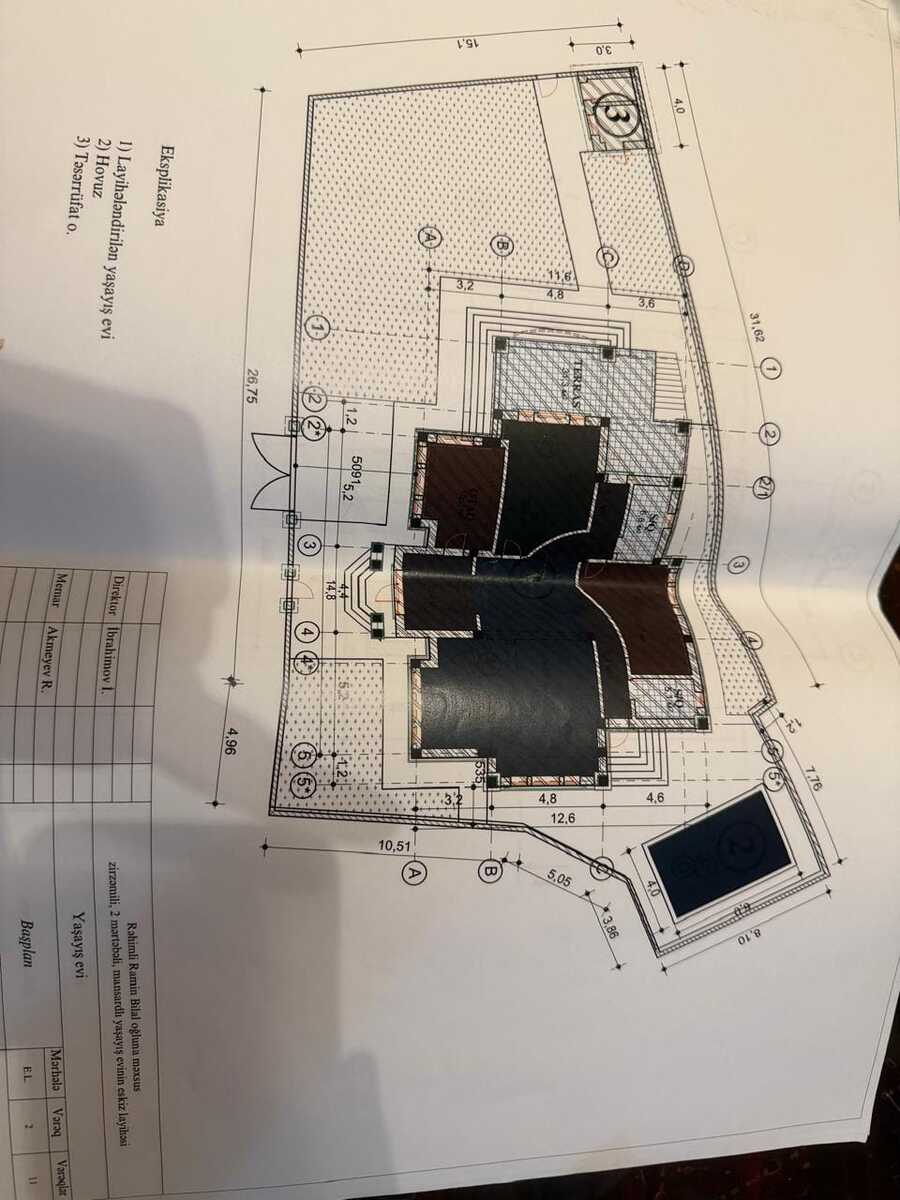 Satılır 7 otaqlı həyət evi/bağ evi 800 m² — Ev, villa, Bakı (9)