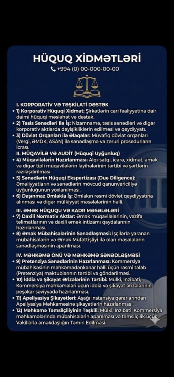 Hüquq xidmətləri — Hüquqi xidmətlər, Bakı (5)