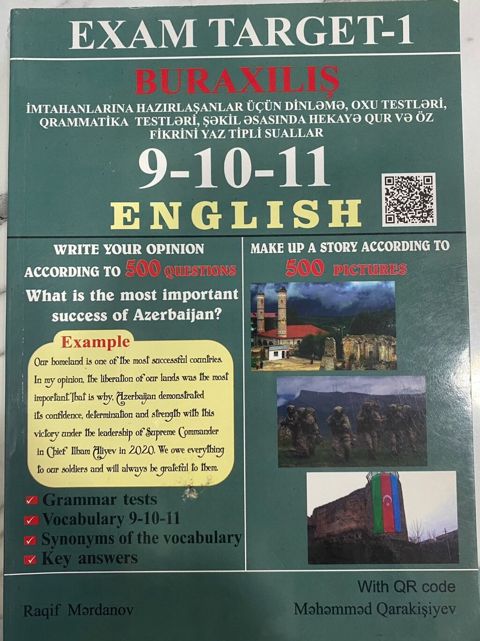 Exam TARGET-1 – Buraxılış üçün İngilis dili vəsaiti (9-10-11-ci — Bakı