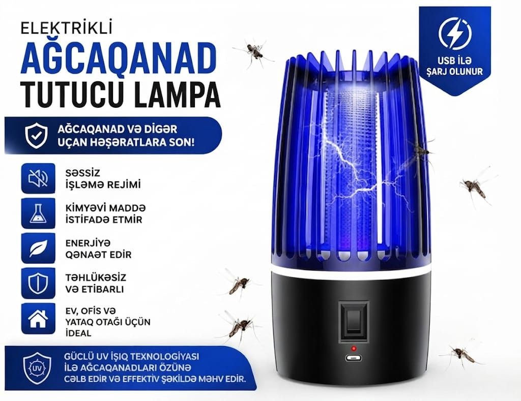 Həşəratlara qarşı lampa 39975808, 5 Vt — Mallar, Bakı