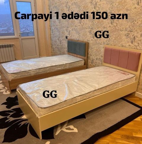 Yeni ve Sifarişle Çarpayi 150 azn Matras hediyye Ölçü 2/90 Rəng — Saray