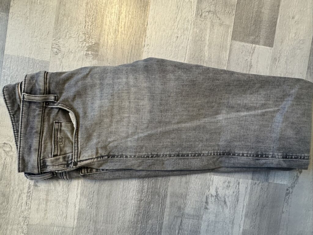 Hugo Boss “Delaware” kişi cins şalvarı – Slim-fit - Rəng: boz (grey — Jins, Bakı (6)