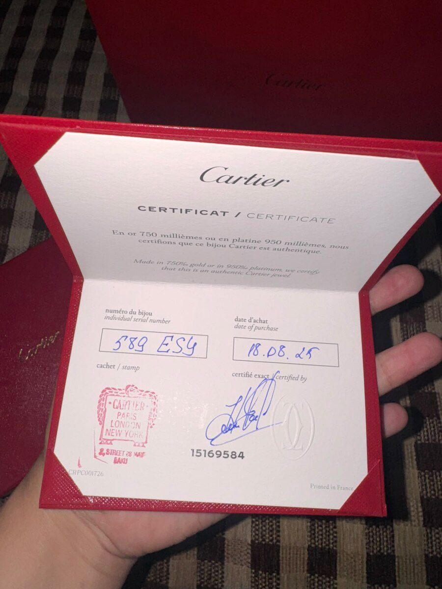 Qızıl boyunbağı Cartier — Şəxsi əşyalar, Bakı (6)