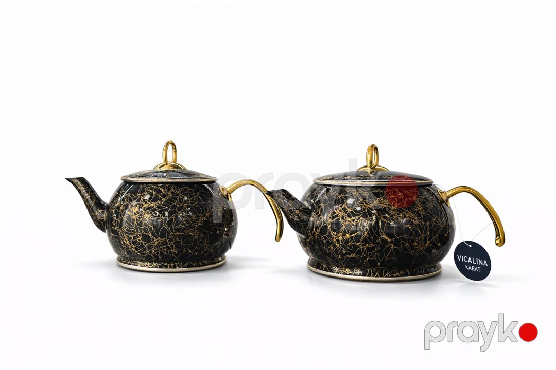 Dəmləmə çaydanı Vicalina 6217, paslanmayan polad, qara, 1200/2000 ml — Mallar, Bakı (2)