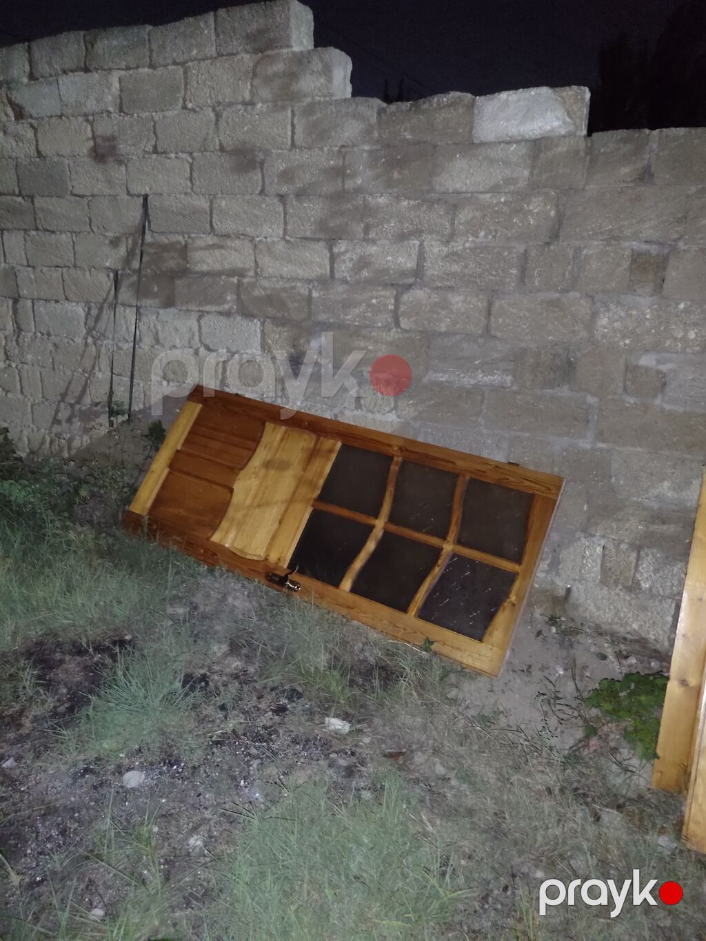Taxta şüşəli qapı dəsti - Material: təbii ağac (klassik ağ rəngli — Pəncərələr, qapılar, balkonlar, Bakı (2)
