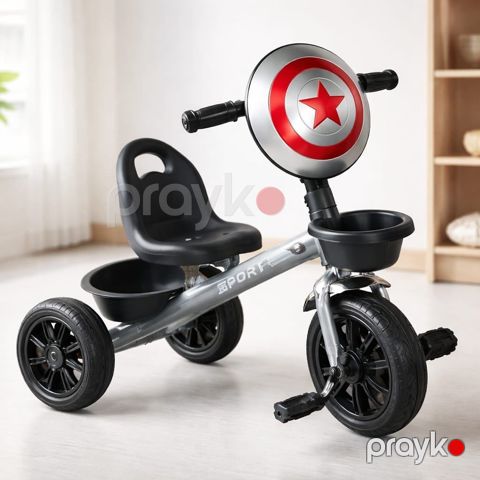 Uşaq üçün üçtəkərli velosiped VPT3 Hero Silver — Bakı
