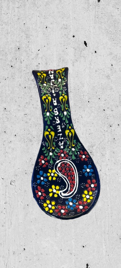 Qaşıq altlığı, keramika, rəngbərəng — Bakı