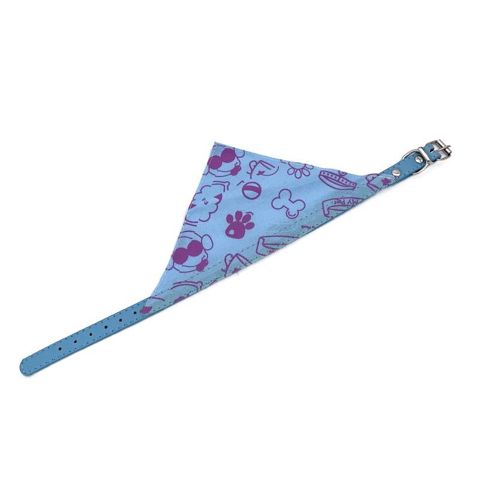 Boyunluq-bandana, itlər və pişiklər üçün, göy, ölçü M — Bakı
