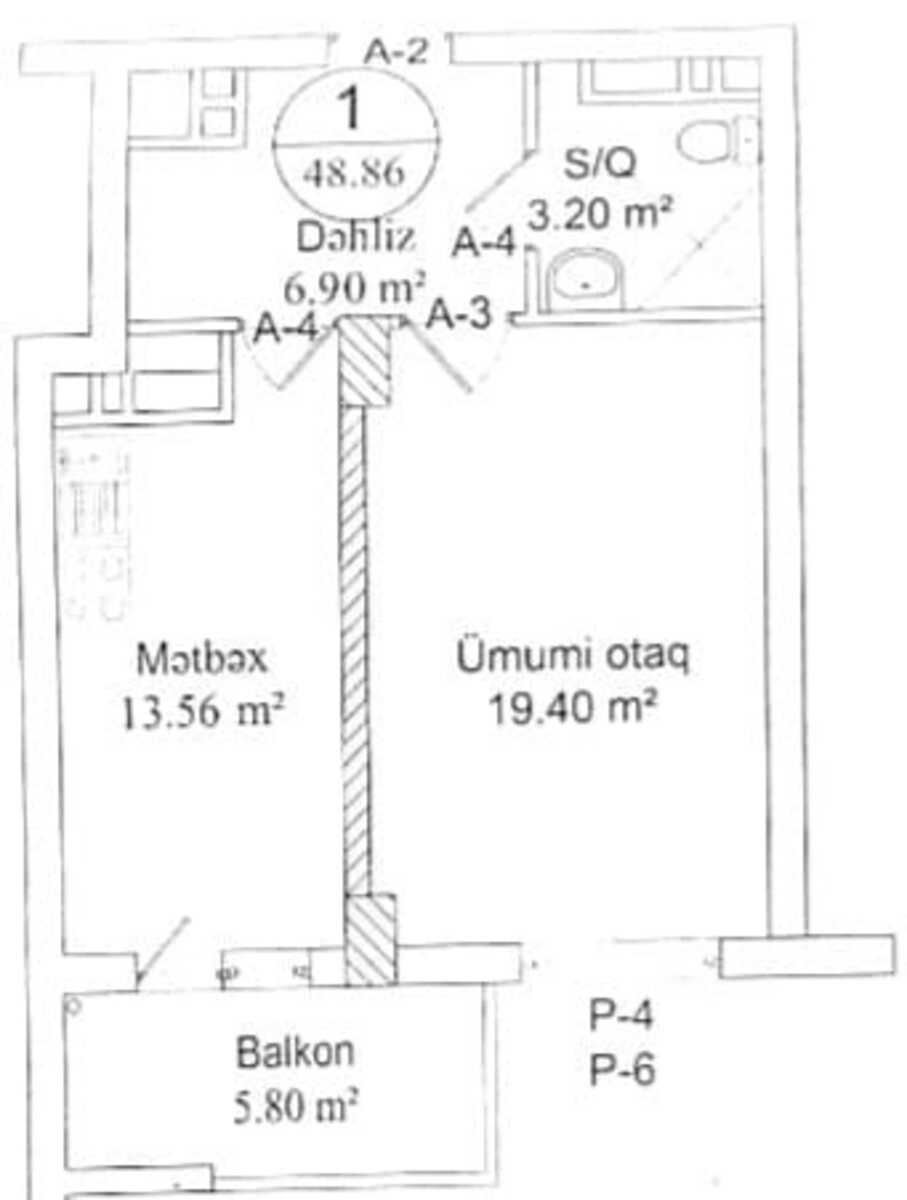 Satılır 2 otaqlı yeni tikili 49 m² — Mənzil, Bakı (9)