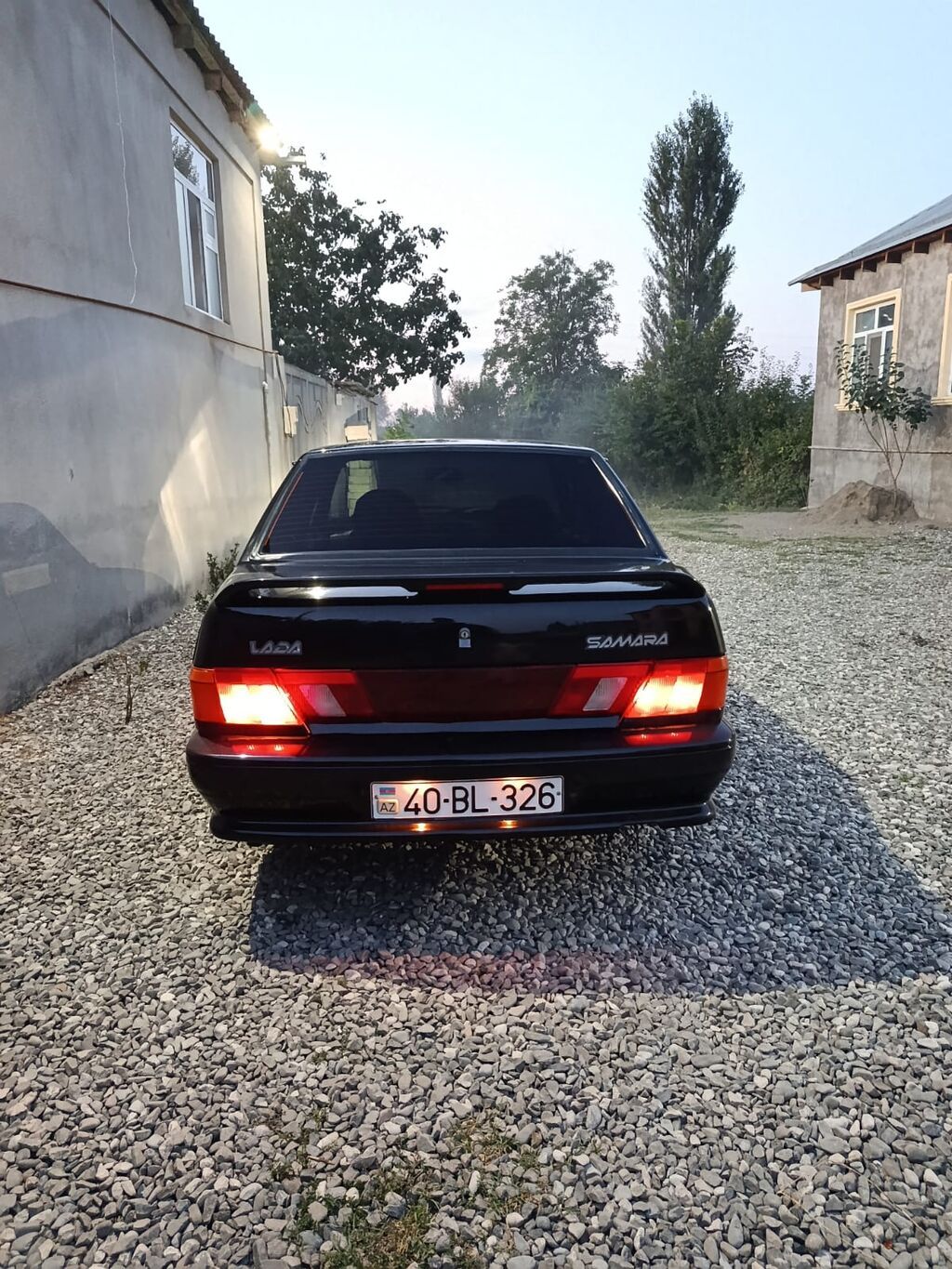 Lada Samara sedan – qara rəng, 4 qapı, arxa ötürücülərlə geniş baqajlı 40-BL-326 — Avtomobillər, Quba (3)