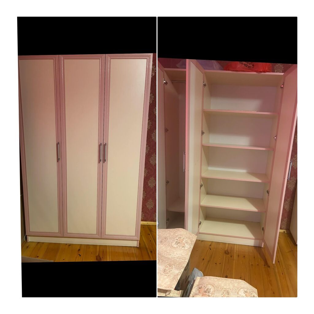 Qız üçün, İşlənmiş, 3 qapılı, Açılan, Düz dolab — Şkaflar, səndinlər, tumbalar, Bakı