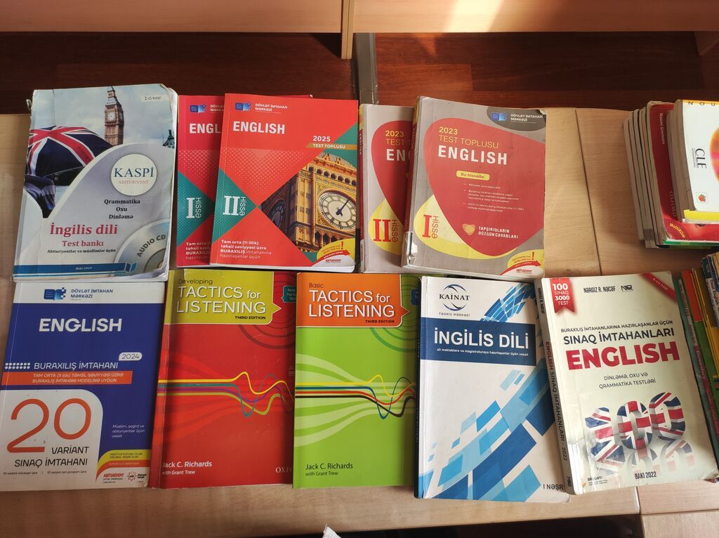 Ingilis dili, fransız dili, riyaziyyat, kimya və fizika fənnindən — Kitablar, Bakı (4)