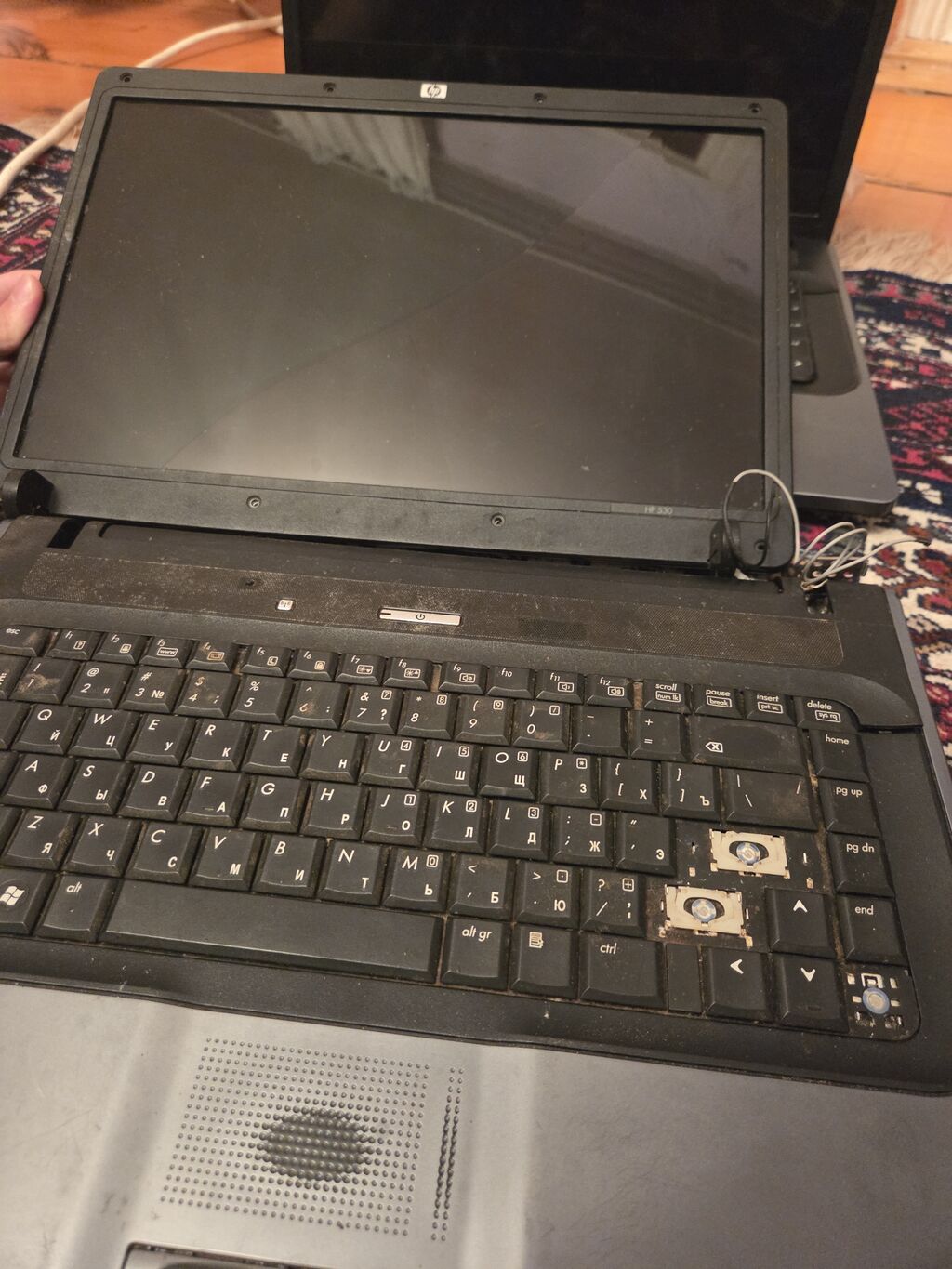 HP 530 seriyalı noutbuk (ekran və klaviatura ilə) 2 eded hp 530. 1 — Noutbuk ehtiyat hissələri, Bakı