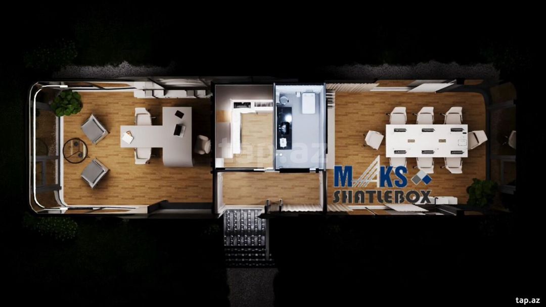 Kapsul ev Shatlebox 12x3.30 — Hazır konstruksiyalar, Bakı (3)