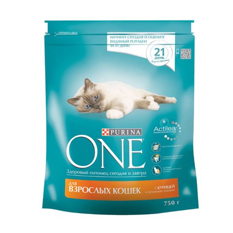Quru yem Purina One pişiklər üçün toyuq və tam taxıl ilə, 750 q — Bakı